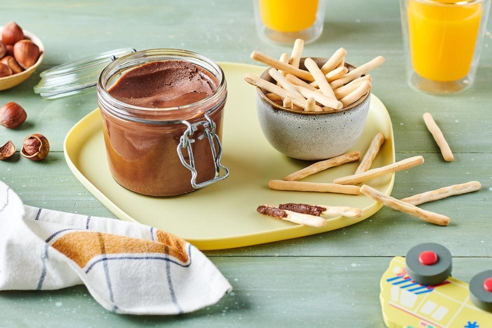 Pâte à tartiner chocolat et noisettes vegan