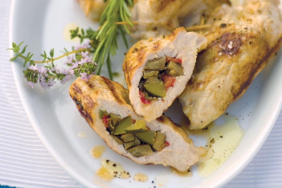 Escalopes fourrées aux légumes du soleil