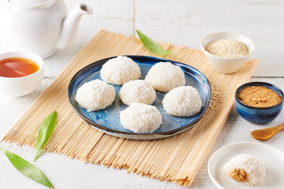 Perles de coco aux cacahuètes