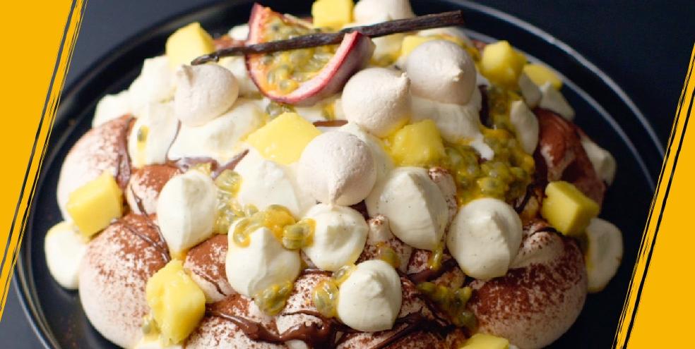 Pavlova, chocolat passion