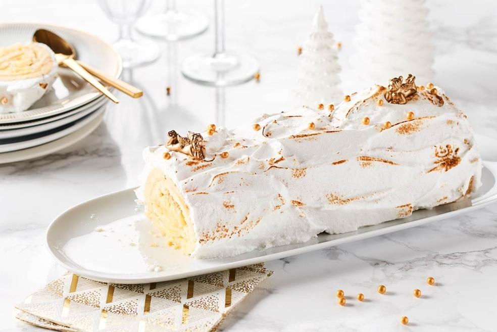 Bûche façon citron meringué