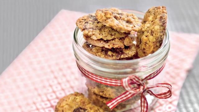 Cookies au chocolat et cacahuètes