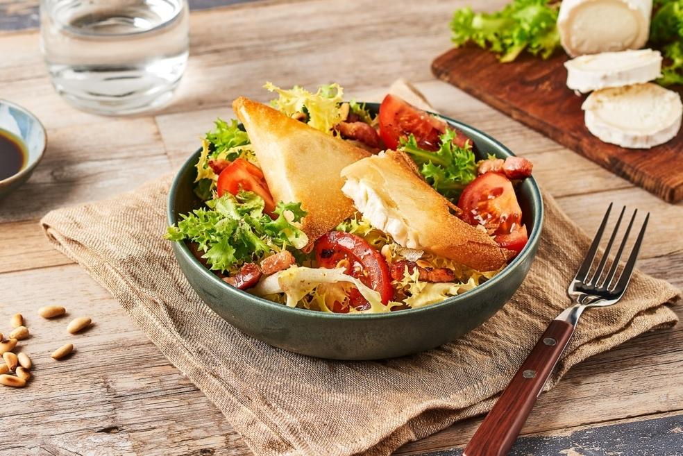 Salade de chèvre chaud