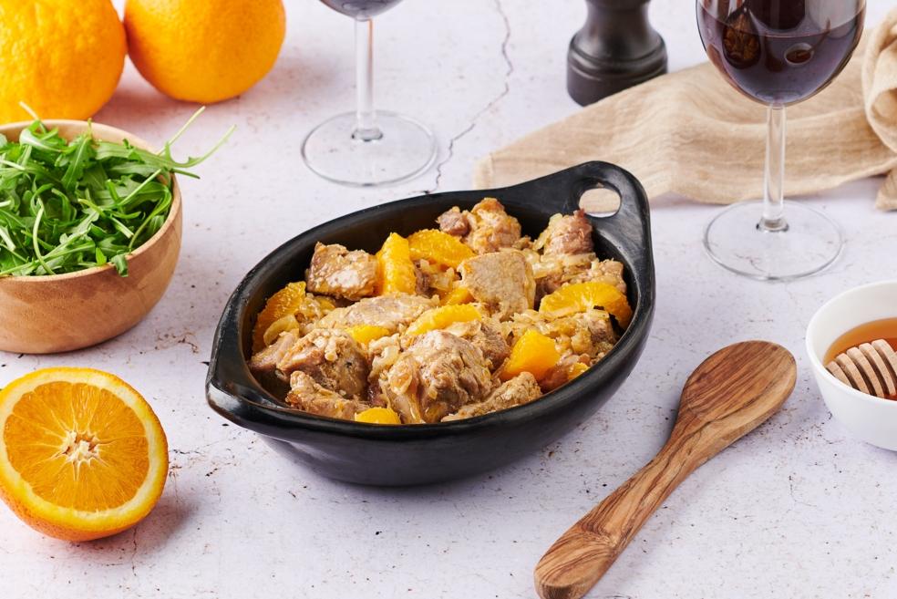 Sauté de veau au miel et aux agrumes