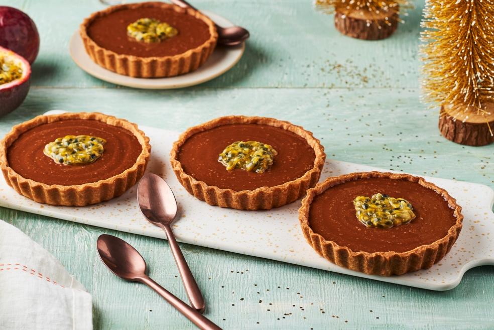 Tartelettes chocolat et fruit de la passion