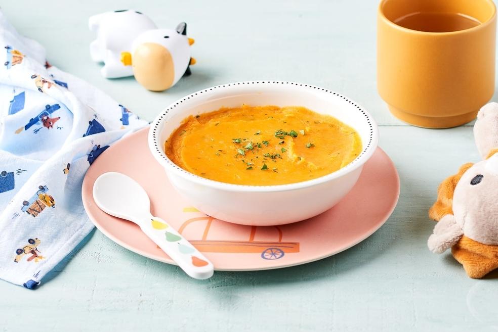 Purée de patates douces et persil