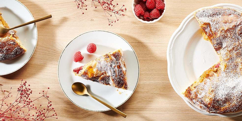 Galette des rois aux framboises