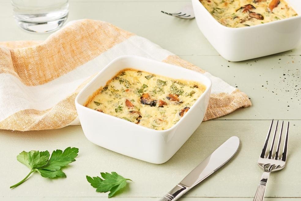 Gratin de moules aux oignons