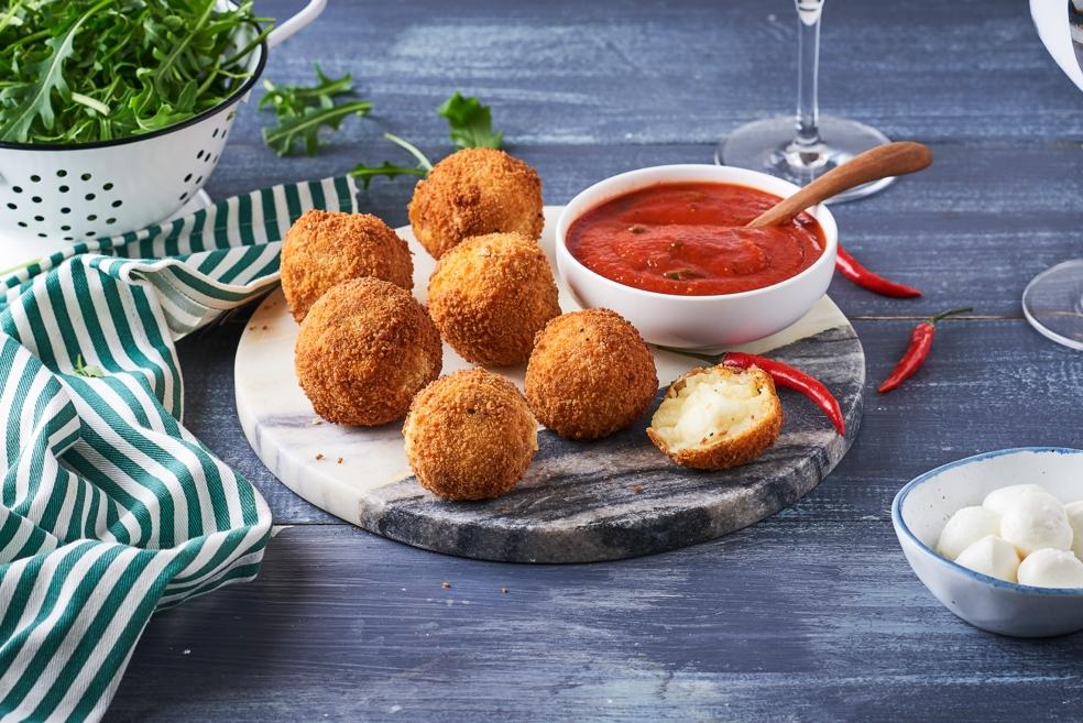 Croquettes de pomme de terre farcies à la mozzarella