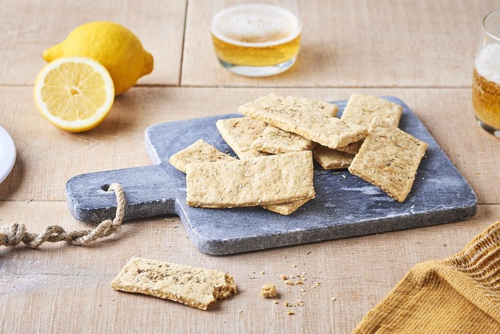 Crackers à la bière et aux graines de sésame