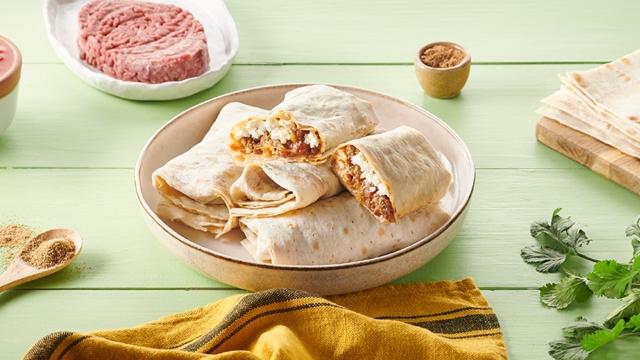 Wrap au bœuf et aux épices