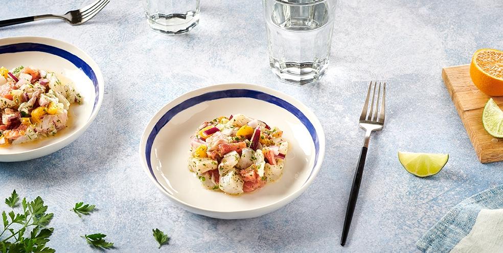 Tartare de daurade aux agrumes