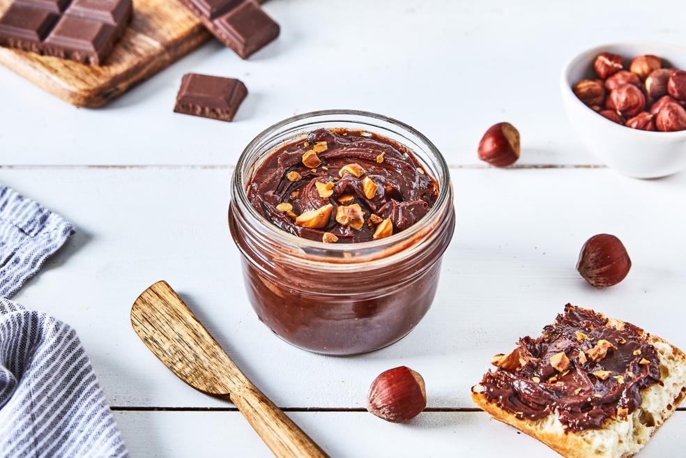 Pâte à tartiner aux éclats de noisettes maison