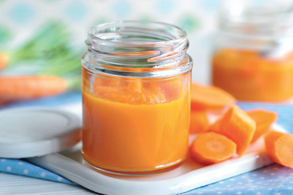 Purée de carottes pour bébé