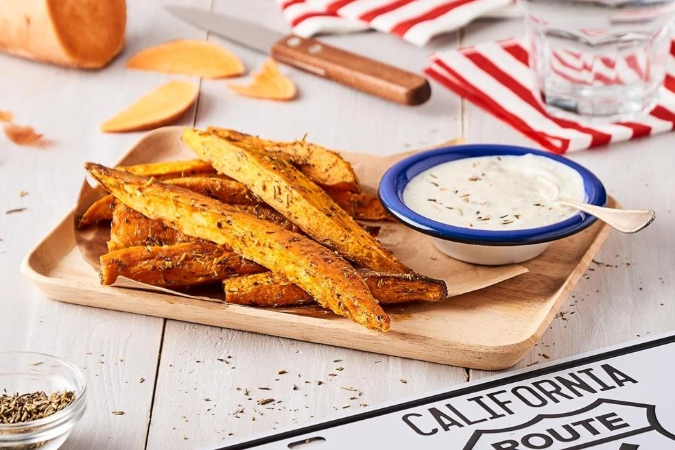 Frites potatoes maison, sauce blanche à l’échalote