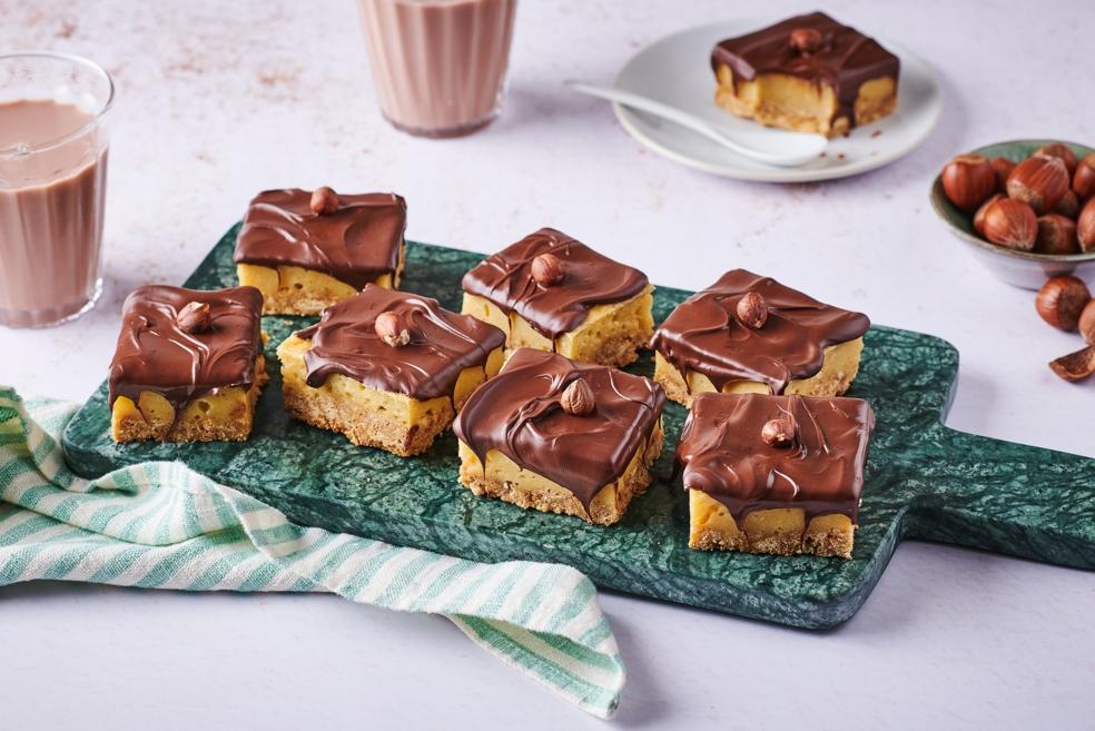 Carrés au chocolat noir et caramel