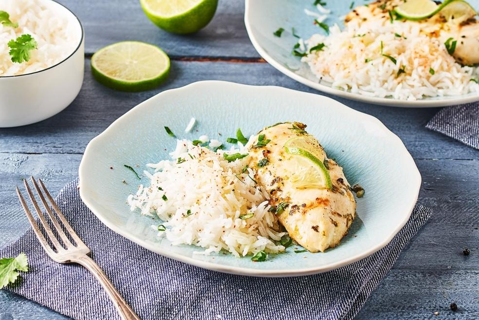 Poulet à la coriandre et au citron vert