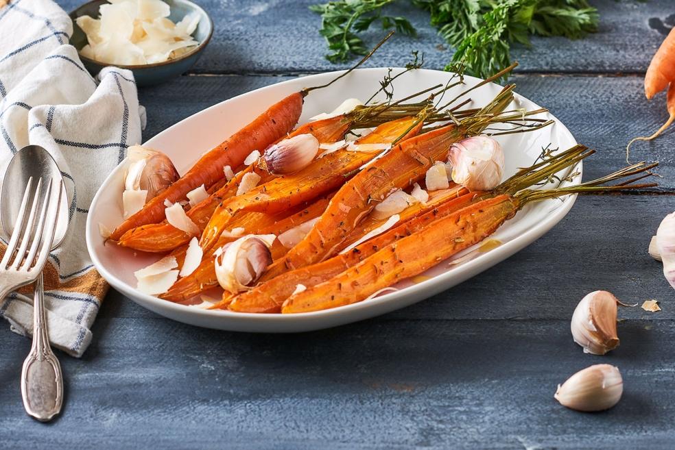 Carottes rôties à l'huile d'olive