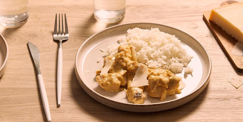 Poulet à l'ail et au parmesan