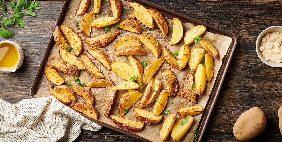 Potatoes croustillantes au parmesan