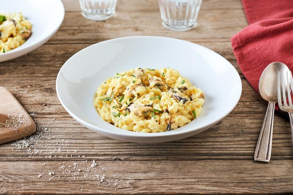 Risotto de moules au safran
