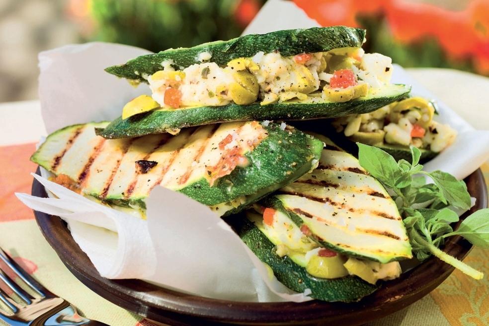 Courgettes farcies à la feta