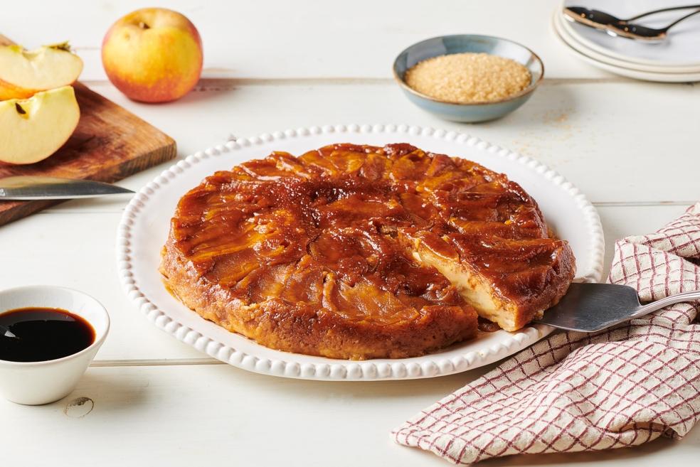 Gâteau vapeur aux pommes et caramel
