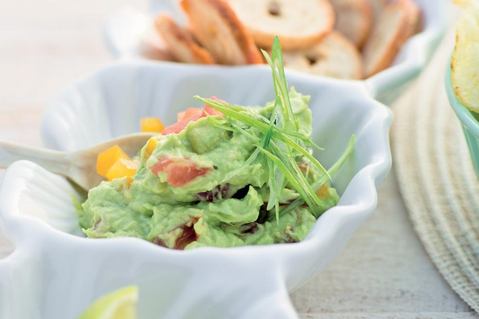 Guacamole haut en couleur
