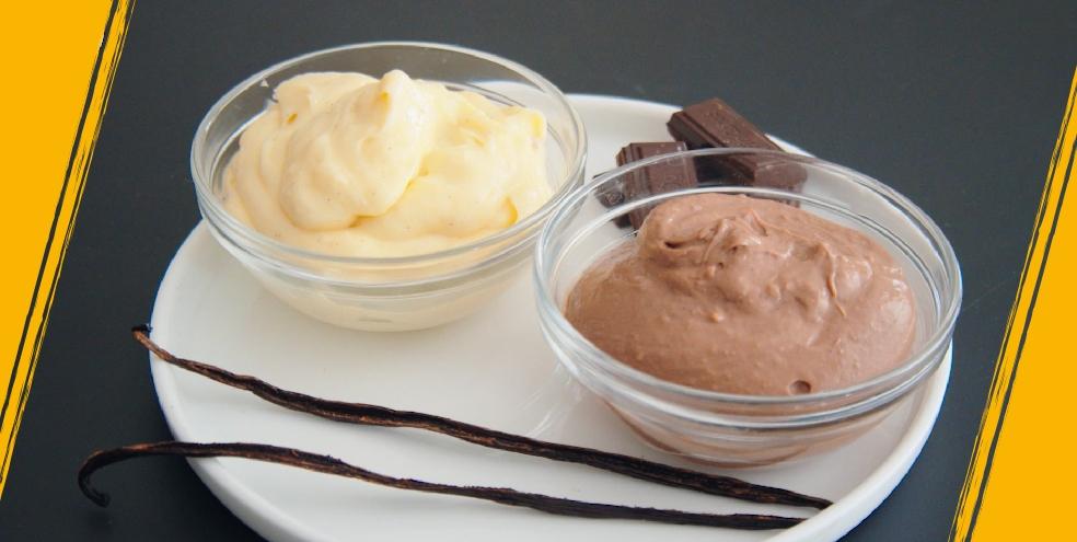 Crème pâtissière vanille et chocolat