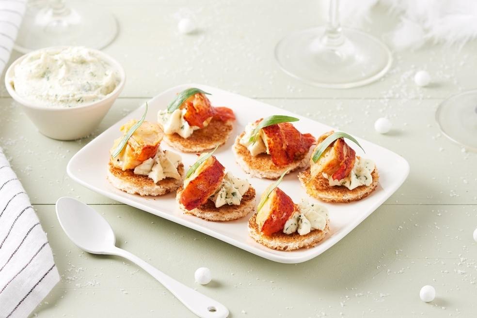 Bouchées façon lobster roll