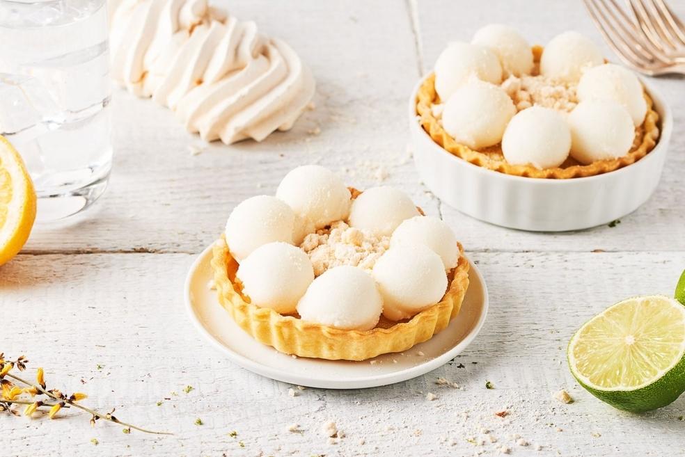 Tarte givrée aux 2 citrons