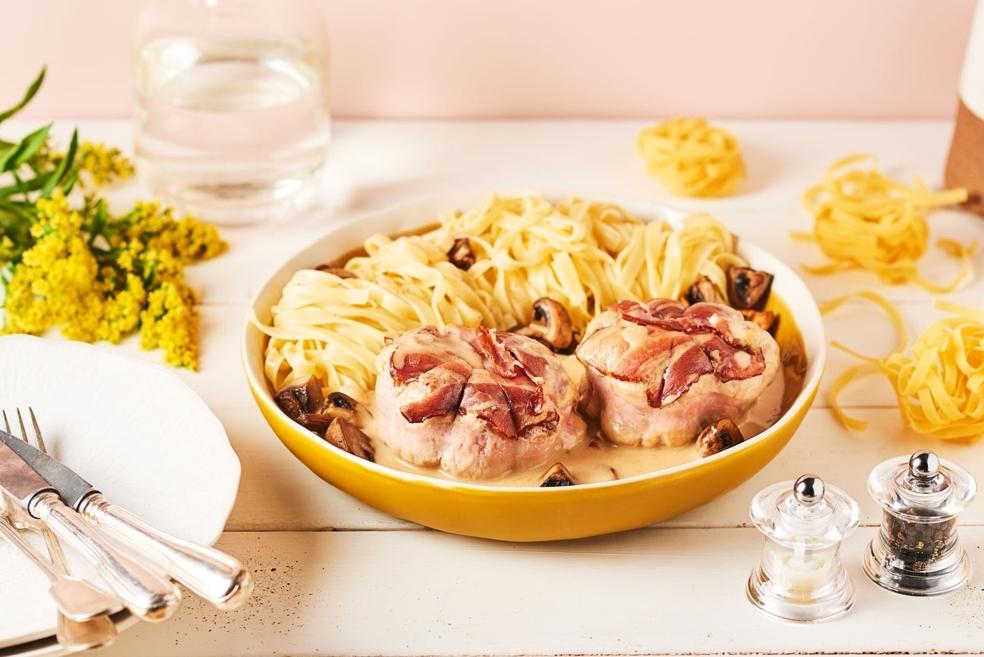 Paupiettes de veau aux champignons