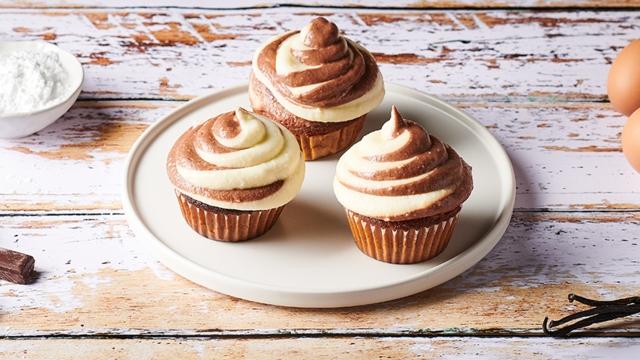 Cupcakes vanille chocolat