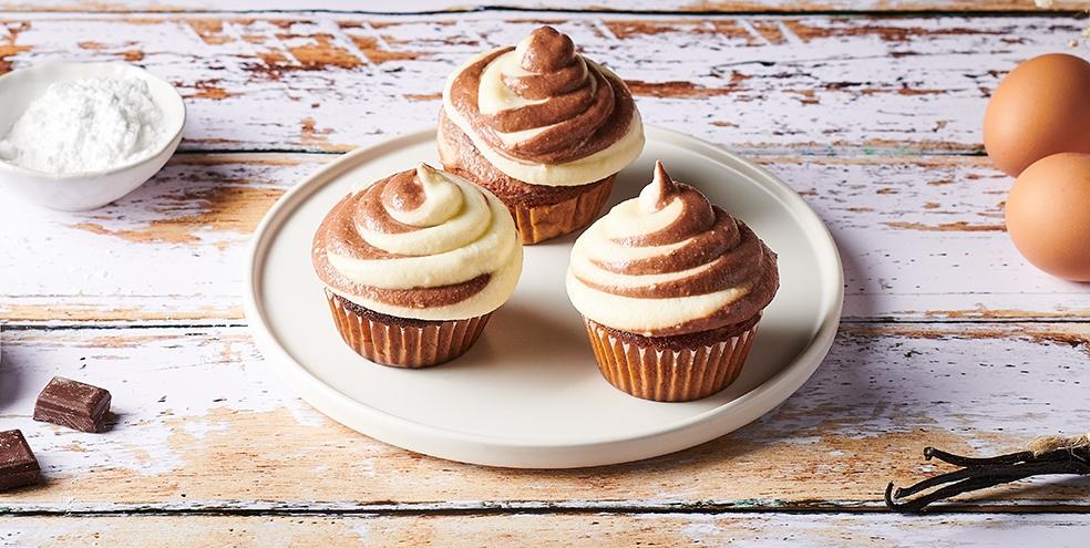 Cupcakes vanille chocolat