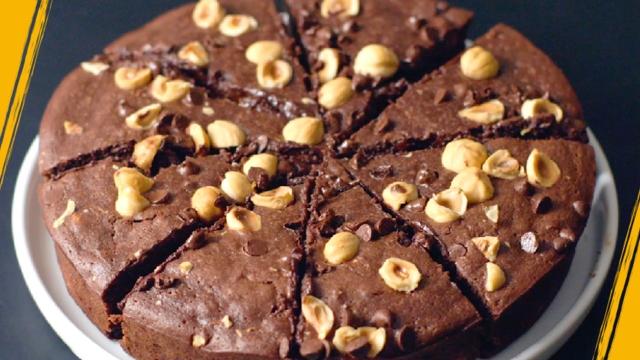 Brownie sans beurre à la compote de pomme