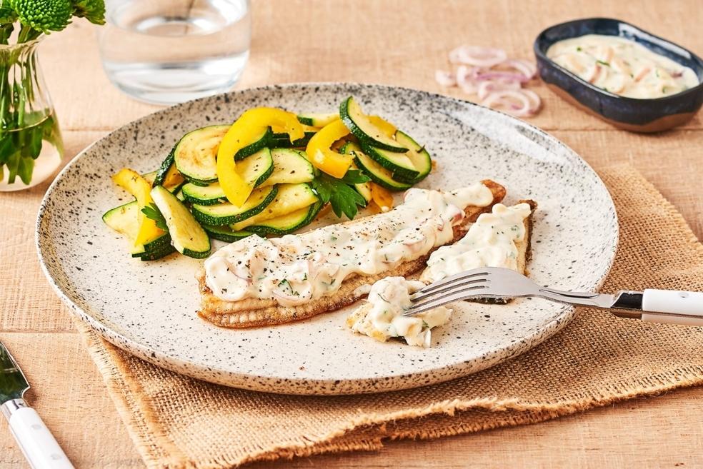 Filet de carrelet sauce citronnée
