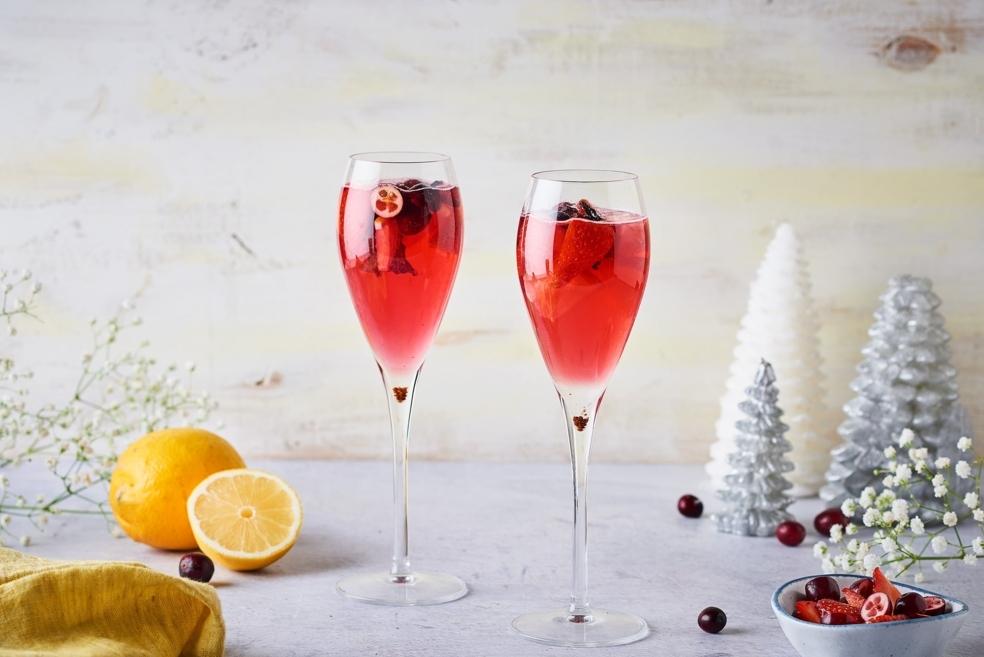 Soupe champenoise aux fruits rouges