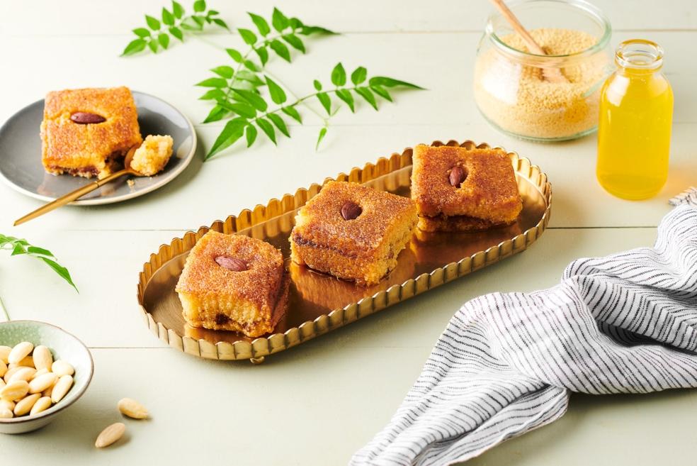 Basboussa aux amandes