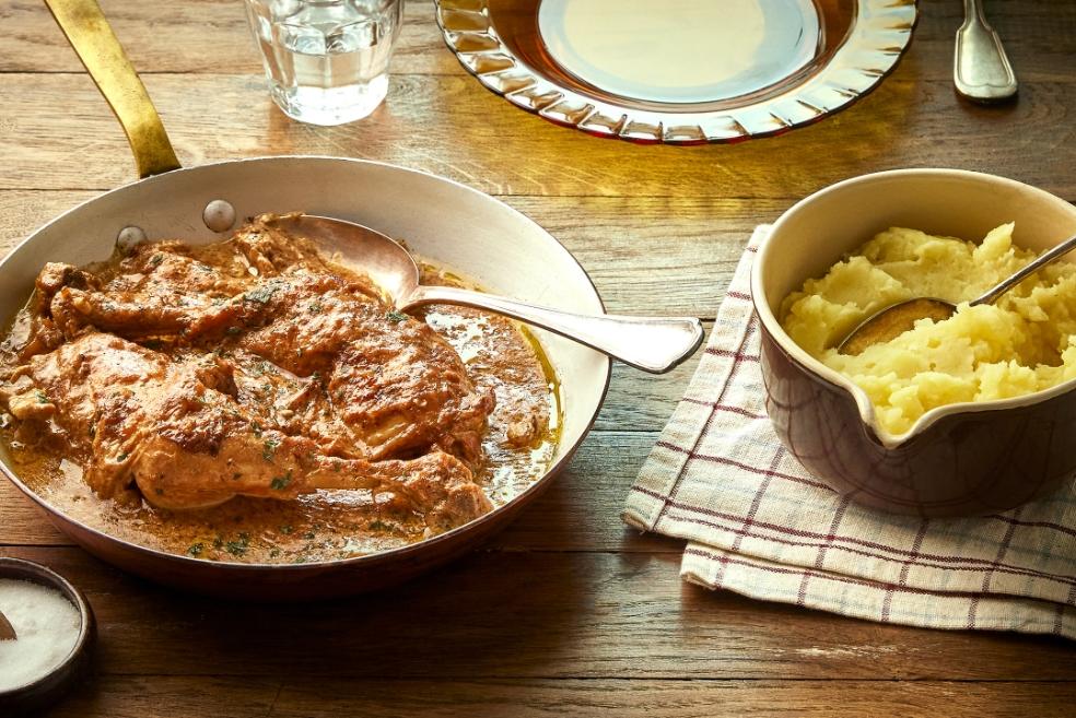 Poulet à la crème de mamie