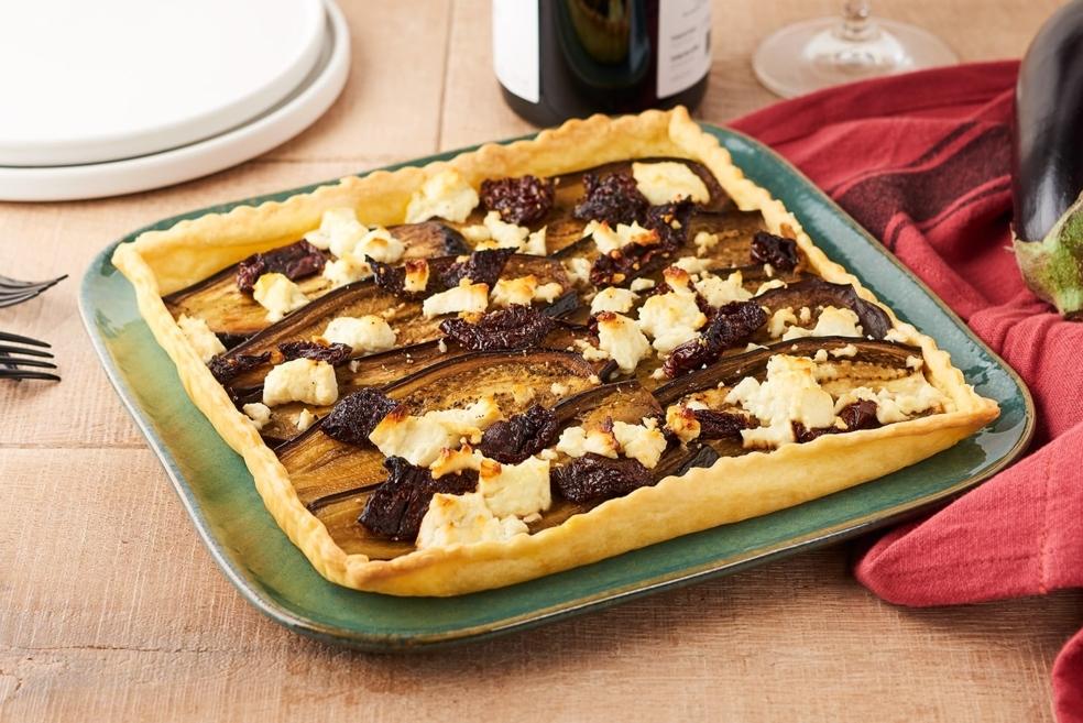 Tarte d’aubergines et feta