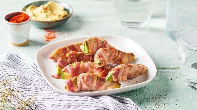 Bouchées croustillantes bacon et avocat