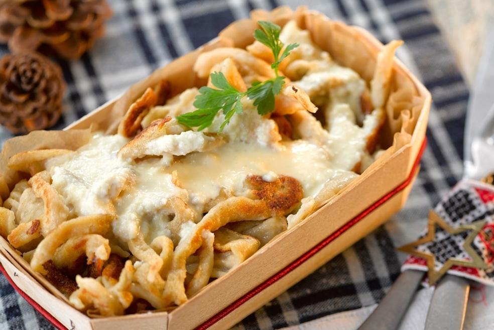 Spätzles à la crème de Munster