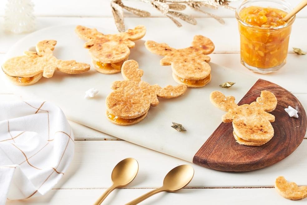 Feuilletés rennes à la confiture d’orange