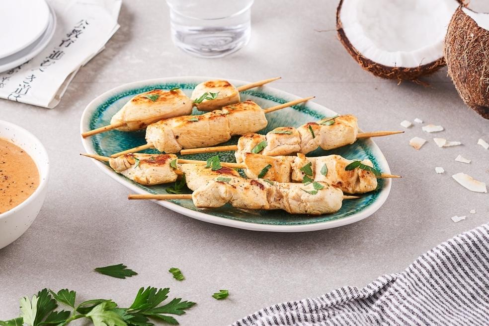 Brochette de poulet au satay