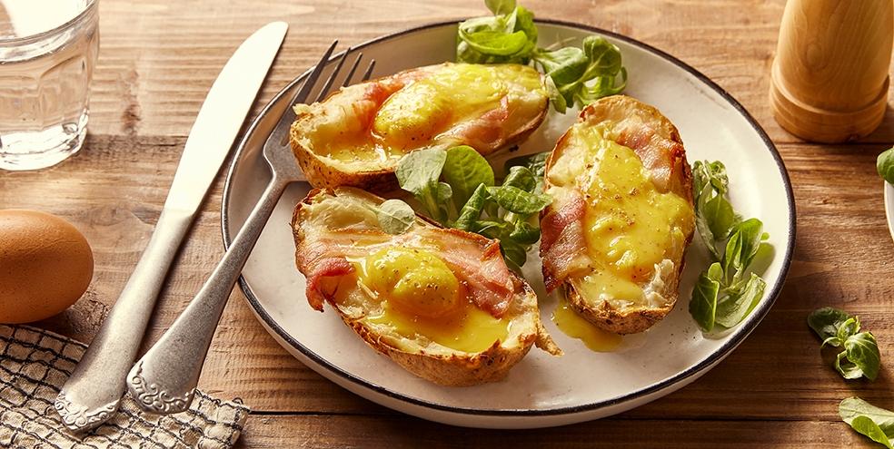 Pommes de terre façon œufs cocottes