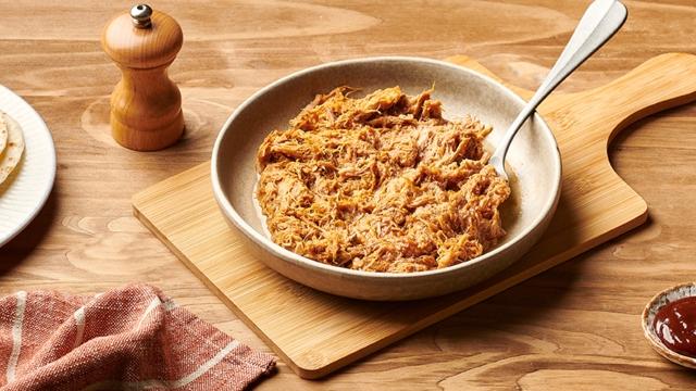 Pulled pork à la sauce barbecue