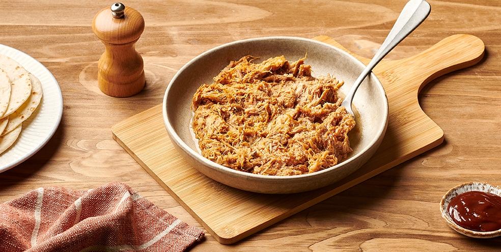 Pulled pork à la sauce barbecue