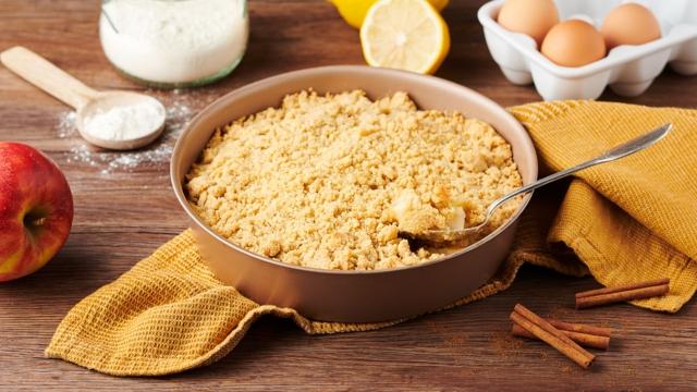 Sbriciolata pommes, cannelle et citron