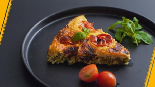 Flan petits pois basilic