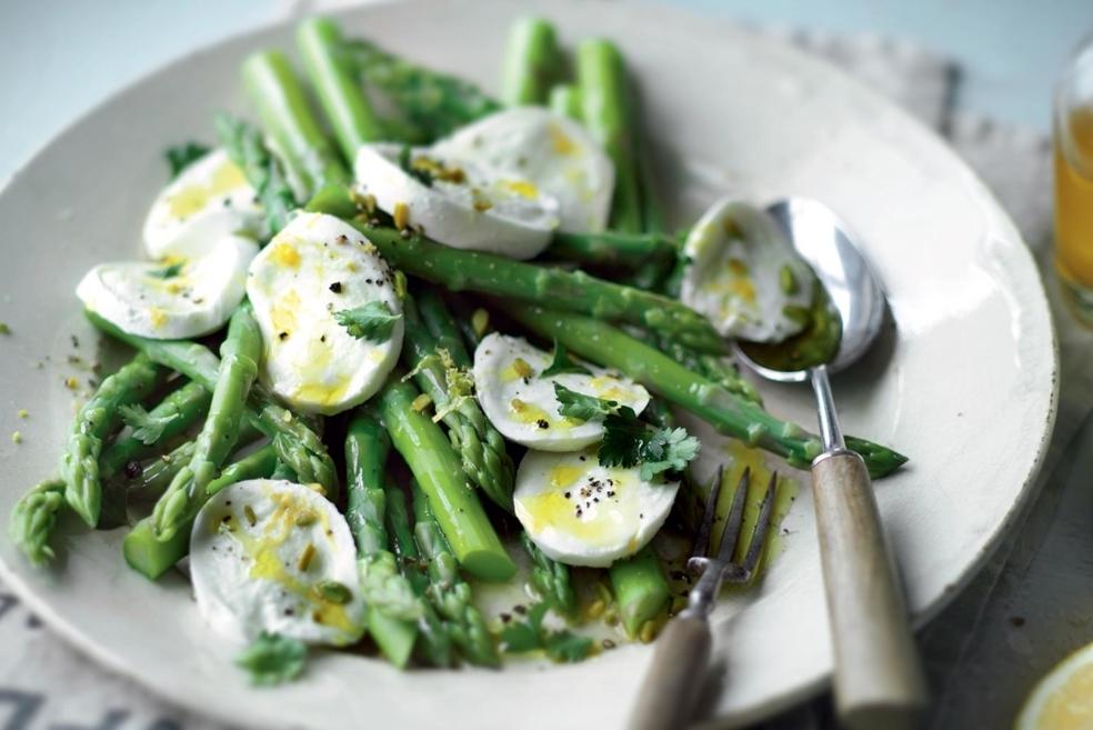 Asperges à la mozzarella et au citron